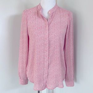 LOFT pretty in pink floral blouse